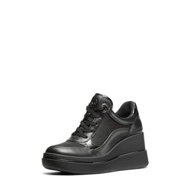 Imagem de Michael Kors Tênis feminino Emmy Wedge Trainer, preto, 38
