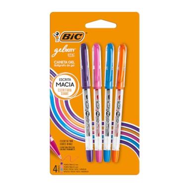 Imagem de BIC, Caneta em Gel, Gelocity, Ponta Fina, 4 Cores
