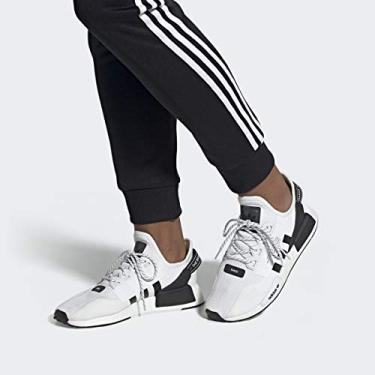 Imagem de Tênis masculino casual Adidas NMD R1 V2, White/Black/White, 8
