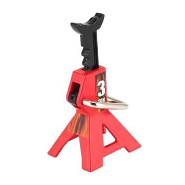 Imagem de oshhni Ferramenta de elevação de macaco de carro RC, simulação de metal, brinquedo de decoração de 3 toneladas para escala 1/10 cc01, modelo de carro de, Vermelho