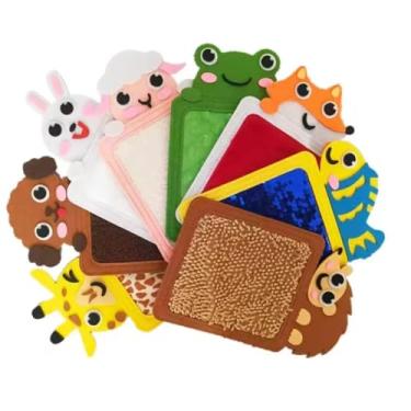 Imagem de Conjunto de Tapetes Sensoriais, Tapetes Sensoriais de Feltro para Crianças Autistas, Almofadas Texturizadas, Brinquedos Educativos Pré-escolares de Desenvolvimento, Alívio do Estresse e Foco