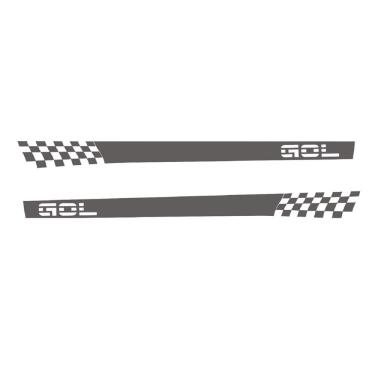 Imagem de Adesivo Gol G3 G4 Bolinha 2 Portas Wg1 Faixa Lateral Fita