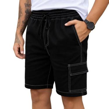 Imagem de Shorts Mauricinho Cargo Curta Masculino Bermuda Verão 4 Bolsos Verão T