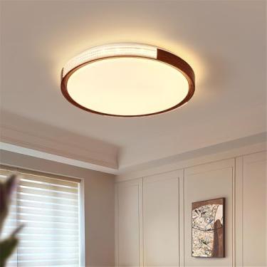 Imagem de Nórdico Moderno Quarto Lâmpada De Teto LED Moda Simplicidade Arte Sala De Estar Estudo De Restaurante Quarto Infantil Corredor Varanda Luz (3850B D50CM)