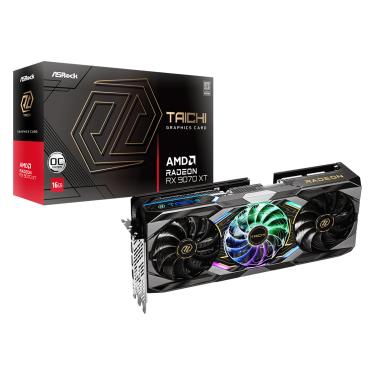 Imagem de Placa de Video ASROCK Radeon RX 9070 XT Taichi OC 16GB GDRR6 256 BITTS - RX9070XT TC 16GO