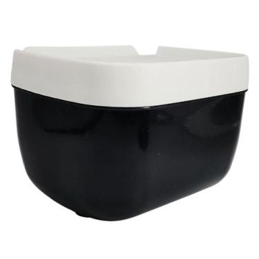 Imagem de Suporte Porta Papel Higiênico Rolo de Parede Adesivo Sem Furo Plastico