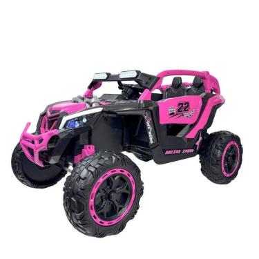 Imagem de Carrinho Elétrico Infantil Gaiola Rosa 12V