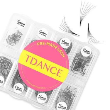 Imagem de Extensões de cílios TDANCE 600 Ventiladores pré-fabricados 8-15 mm 0,0