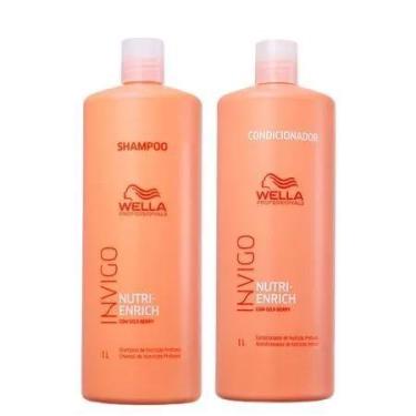 Imagem de Kit Wella Invigo Nutri Enrich Shampoo 1000 ml Condicionador 1000 ml - 