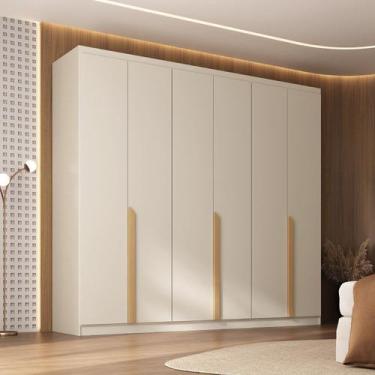 Imagem de Guarda-roupa Casal 6 Portas Topázio CabeCasa MadeiraOriginals - CabeCa