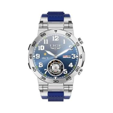 Imagem de Relógio Inteligente Bluetooth Masculino LIGE Sport Com Tela HD 360x360