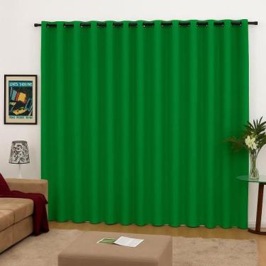 Imagem de Cortina Roma Para Janela 3,00m X 2,50m - Lenharo Enxovais, Verde