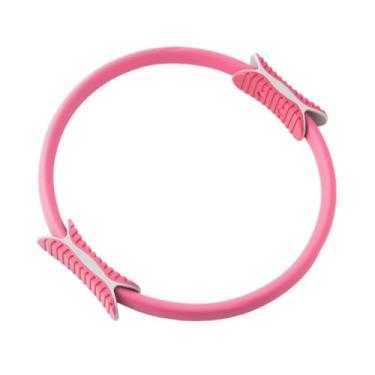 Imagem de Generic Anel de Pilates, Anel de Fitness, Exercício Prático de Treinamento de Musculação Antiderrapante Círculo de Pilates para Ombros, Braços, Costas, Rosa