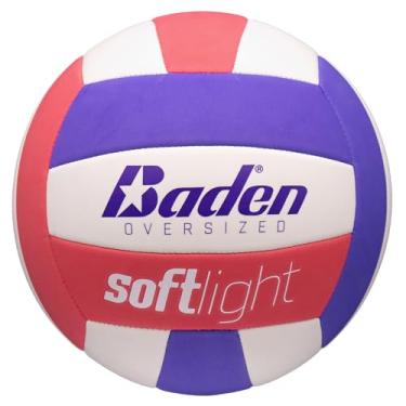 Imagem de Baden | Softlight VXT2 | Capa FlexFoam sem picadas | Treinamento de vôlei juvenil grande | K-5 jogadores juvenis | 20% maior + mais leve | Bola oficial da BYOP (azul royal/rosa choque)