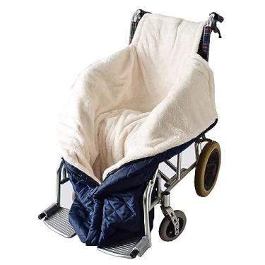 Imagem de Cobertor de cadeira de rodas para adultos, com zíper e villus adultos cadeira de rodas Blanketiversal acessório para cadeira de rodas para pacientes idosos