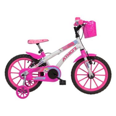 Imagem de Bicicleta Infantil Aro 16 Baby Lux Feminina 3 A 6 Anos - ATHOR, Rosa