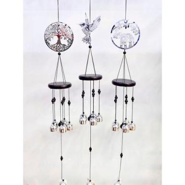 Imagem de Mensageiro Dos Ventos Sino dos Ventos de Metal Decoração - DyMultiShop