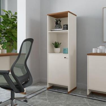 Imagem de Armário Livreiro Multiuso Para Escritório Berlin Com Prateleiras E Uma