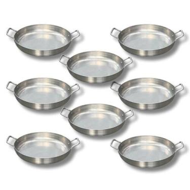 Imagem de Kit 8 Frigideiras Pergaminho Panelinha N18 600ml Para Porção E Massas 