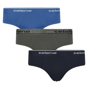 Imagem de Kit 3 Cuecas Slip Selene Masculina