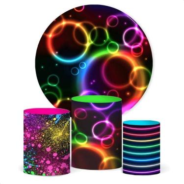 Imagem de Painel De Festa E Capa Cilindro Decoração Sublimado C/El Neo