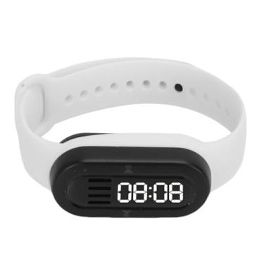 Imagem de Zopsc Pulseira Inteligente Com Alto-falante Bluetooth e MP3 Player, Relógio Digital LED para Esportes Ao Ar Livre, Corrida, Ciclismo, Auxílio para Dormir Com Ruído Branco, (WHITE)