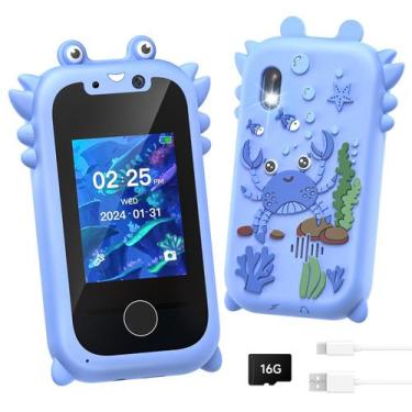 Imagem de Smartphone infantil Vimlinc para meninos de 3 a 10 anos com câmera dup