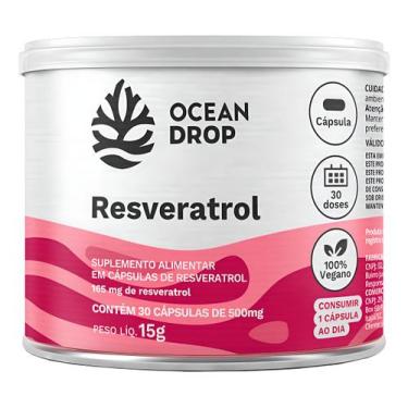Imagem de Resveratrol Ocean Drop 30 Cápsulas  Suplemento Natural Premium
