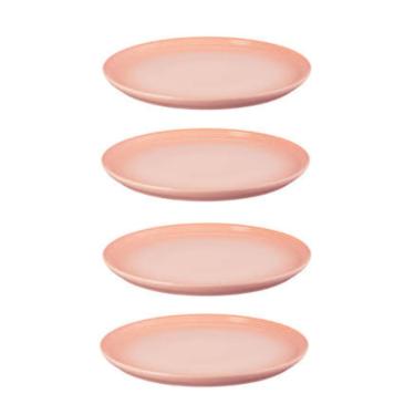 Imagem de KIT LE CREUSET 4 PRATOS RASOS SAN FRANCISCO 22CM EM CERÂMICA PESSEGO PECHE