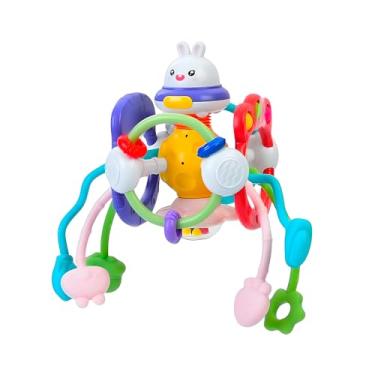 Imagem de Brinquedo Life Baby Sensorial Coelho Montessori para Bebê a Partir De 12 Meses, Estimula Coordenação Motora Fina, Peças Giratórias, Educativo e Criativo, Plástico Atóxico