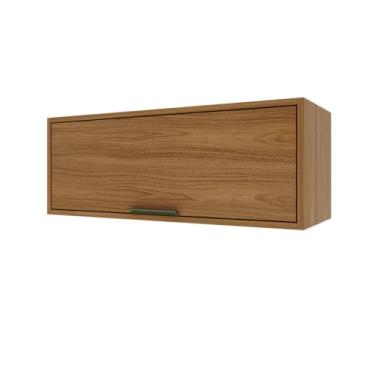 Imagem de Armário De Cozinha Toronto Basculante 0,80 Para Geladeira Com Pistão à Gás (Freijó)