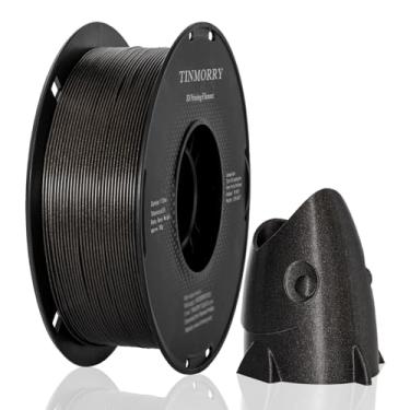 Imagem de Filamento PETG 1,75 mm, filamento de impressora 3D TINMORRY PETG-ECO, filamento de 1 kg (1 kg), precisão dimensional 99% de probabilidade +/- 0,03 mm, preto brilhante