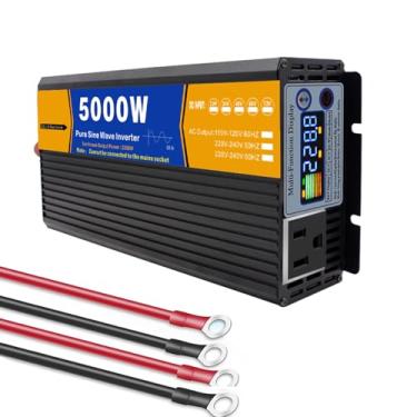 Imagem de Inversor de Potência de Onda Senoidal Pura de 5000W, Conversor de 12 V, 24 V, 48 V, 60 V, 72 V CC para 120 V/240 V CA, Inversor Solar para Caminhão, Residência,72v,110V