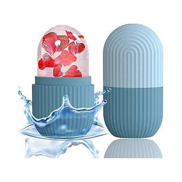 Imagem de Massageador Facial De Gelo Silicone Rolo Cuidados Diário - Nehc, 3 Uni