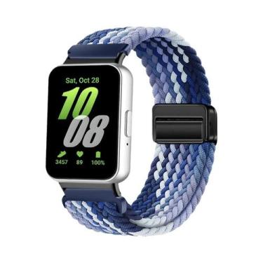 Imagem de Pulseira Magnética Ajustável De Nylon Para Samsung Galaxy Fit3, Acessó