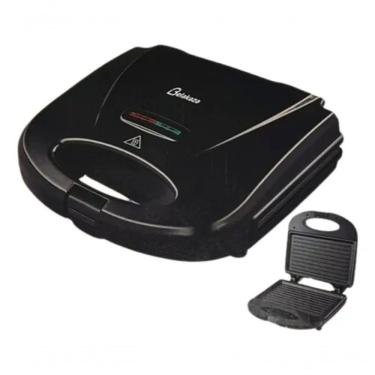 Imagem de Sanduicheira Grill 2 Em 1 Lanche Chapa Tostex Misteira Belakaza 800W Cor Preto 110V