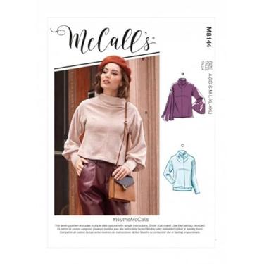 Imagem de McCall's M8144A Blusa Misses TOP/Vest, A (PP-P-M-G-GG-2GG)