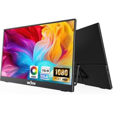 Imagem de InnoView Monitor Portátil De 15,6'' Para Laptop Fhd 1080P Usb-C, Monitores Viagem Com Suporte Ajustável 90° Integrado Sem Bolsa, Hdr Ips Macbook Pc Phone Xbox Ps4/5 Switch