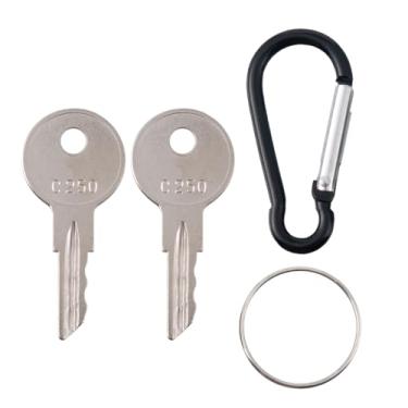 Imagem de 10 chaves de ignição C250 substituição de 089216-001 170151-001 compatível com Crown Forklift Ford/New Holland Massey Ferguson Tractor