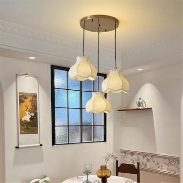 Imagem de Luminária pendente contemporânea de LED para restaurante, bar estilo francês retrô, balcão, café, quarto, escritório, quarto de hotel, lavabo, corredor, escada (CA 3 lâmpadas)
