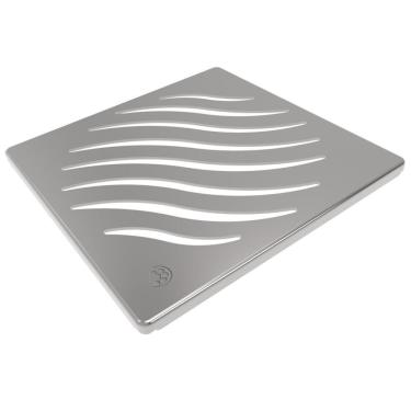 Imagem de Grelha Quadrada Inox 100mm - 27471349 - Tigre Grelha Quadrada Inox 100mm Tigre 27471349