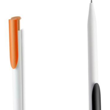 Imagem de Genérico Kit de Canetas Esferográficas Retráteis, Azul, Corpo em Papel Reciclado, 2 Unidades, para Escrita Geral, Design Leve e Confortável (Laranja e Preto)