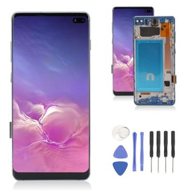 Imagem de OLED para S10 Plus, tela LCD OLED sensível ao toque S10+ substituição do conjunto digitalizador para S10 Plus SM G975F DS SM G975U G975W G975A, 6,4 polegadas
