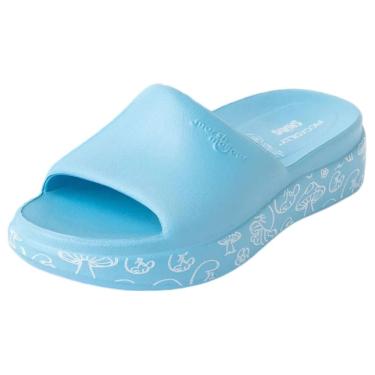 Imagem de Chinelo Feminino Slide Flatform Conforto Smurf Piccadilly
