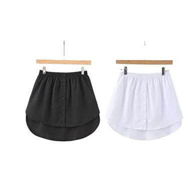 Imagem de Generic Blusa Elegante Em Camadas Falsas, Tecido de Poliéster Respirável, Cor Clássica, Bainha para Estilo de Rua, Listras da moda] (preto #46)