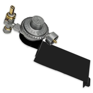 Imagem de Degytrekoky Regulador de válvula de grelha a gás 64865 para Weber, 64865 peças de reposição do conjunto do regulador de válvula para churrasqueiras a gás Weber Q2000 Q2200 série 54060001 396002 566001