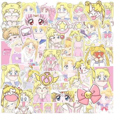 Imagem de Adesivos de vinil impermeável Sailors Moons, anime, 50 unidades/lote
