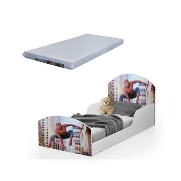Imagem de Cama Adesivada Infantil Menino/Menina 100%Mdf Personagens Com Colchão 