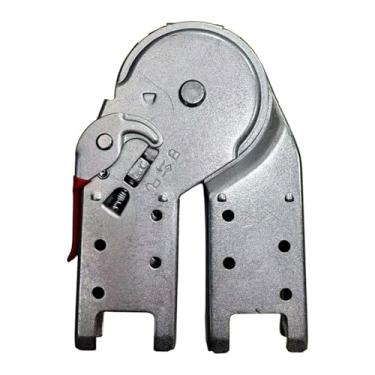 Imagem de Ｂｅｓｇａ Dobradiça de escada com trava, peça de alumínio para reparo de escadas, ajustável em 35°, 105° e 180°, para uso doméstico e externo, 12cmx19.5cm