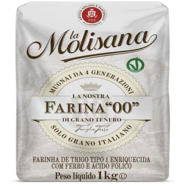 Imagem de Farinha la molisana tradicional 1kg  fina, leve e ideal para receitas 